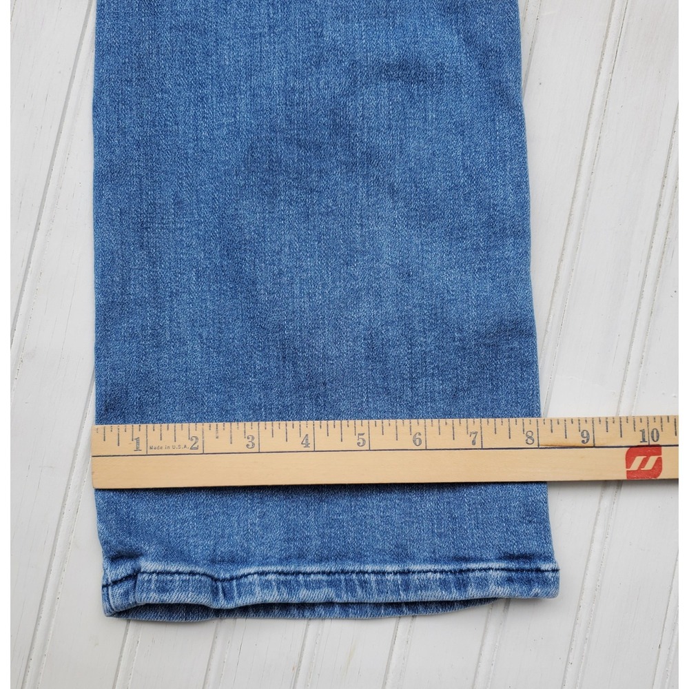 LL Bean Everyday High Rise Mini Boot Jeans 16 Reg Blue Denim 520548 - Picture 9 of 9